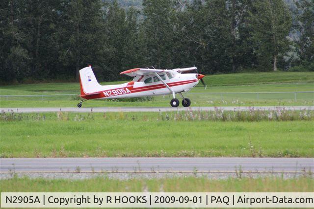 N2905A, 1953 Cessna 180 C/N 30105, Landing
