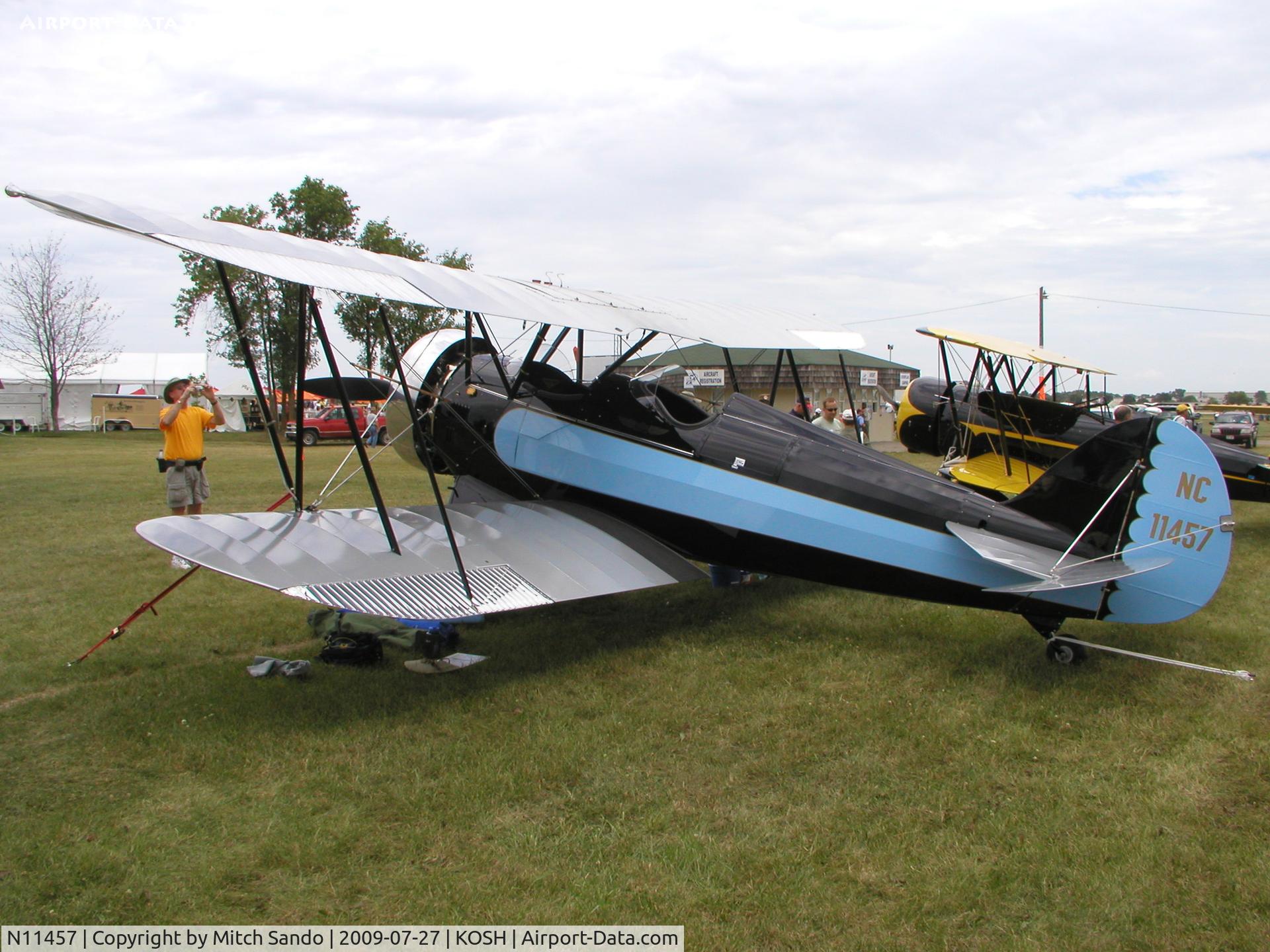 N11457, 1931 Waco QCF C/N 3540, EAA AirVenture 2009.
