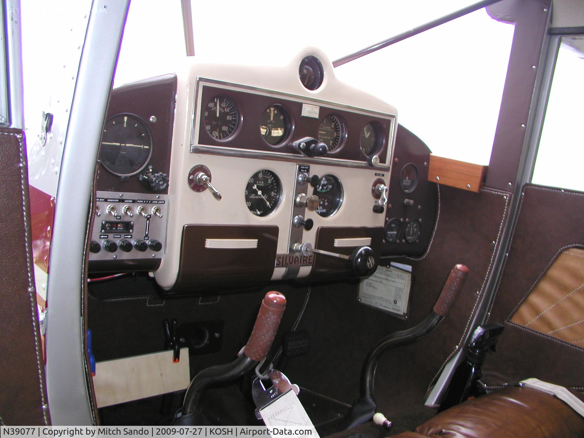 N39077, 1941 Luscombe 8C Silvaire C/N 1838, EAA AirVenture 2009.