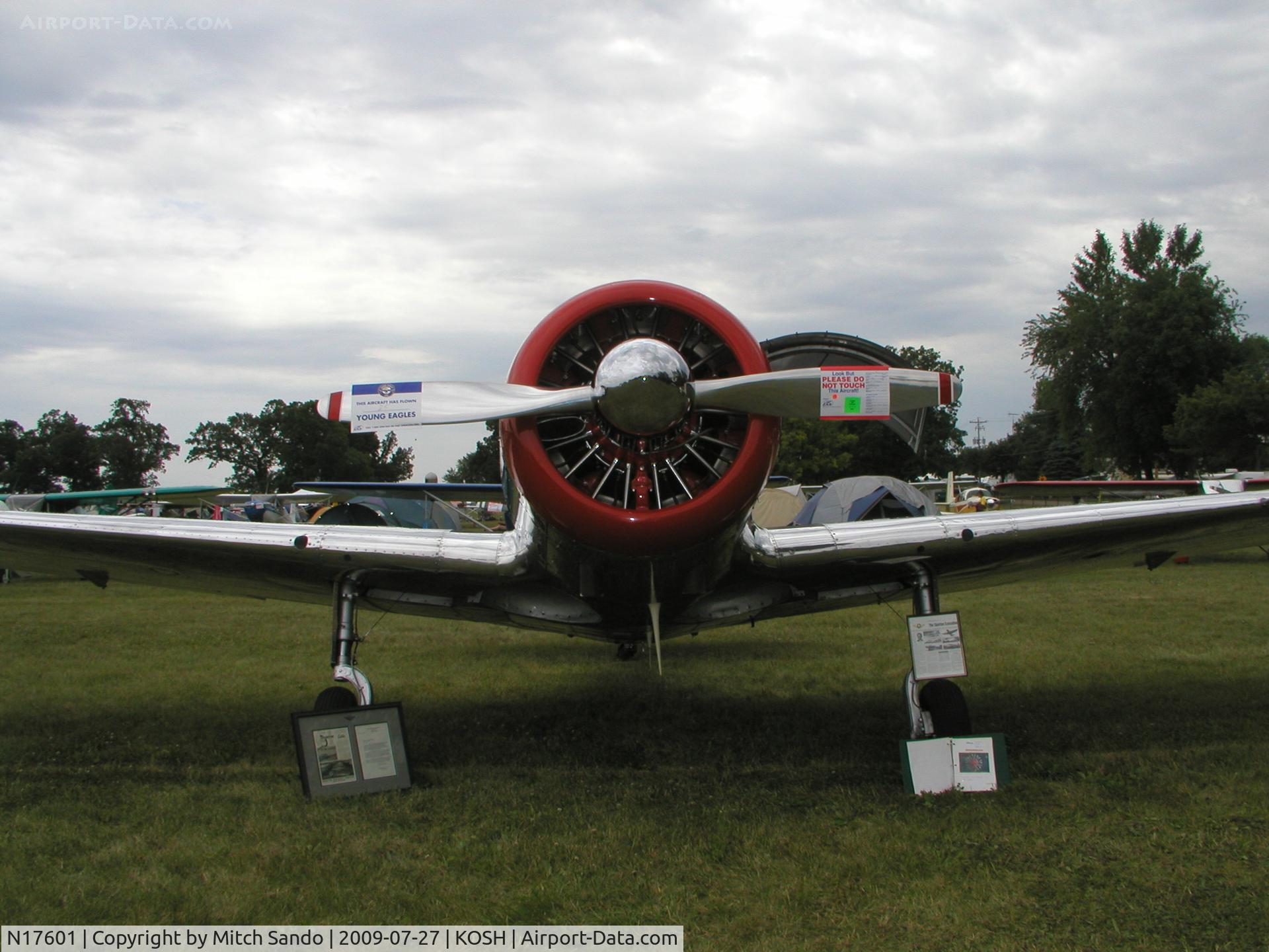 N17601, 1937 Spartan 7W Executive C/N 6, EAA AirVenture 2009.