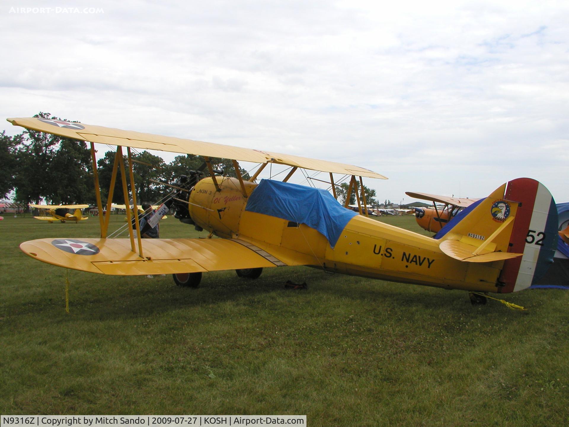 N9316Z, 1941 Naval Aircraft Factory N3N-3 C/N 1994, EAA AirVenture 2009.