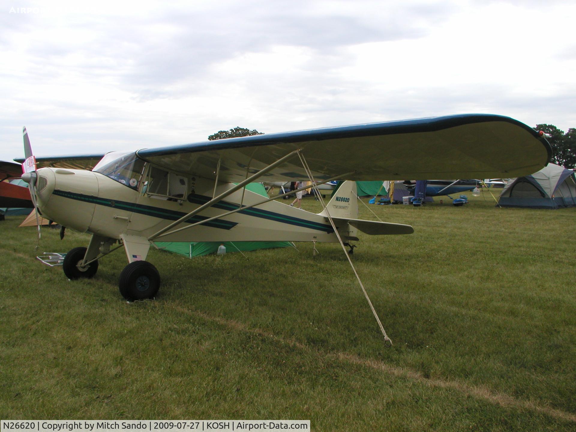 N26620, 1940 Taylorcraft BF-65 C/N 1962, EAA AirVenture 2009.