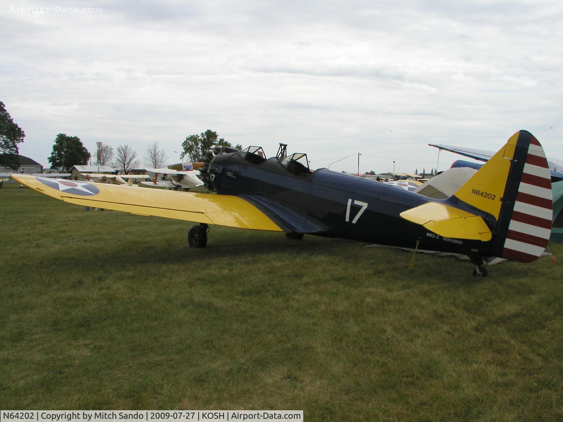N64202, 1943 Fairchild (Howard) PT-23A Cornell (M-62C) C/N HO-318, EAA AirVenture 2009.