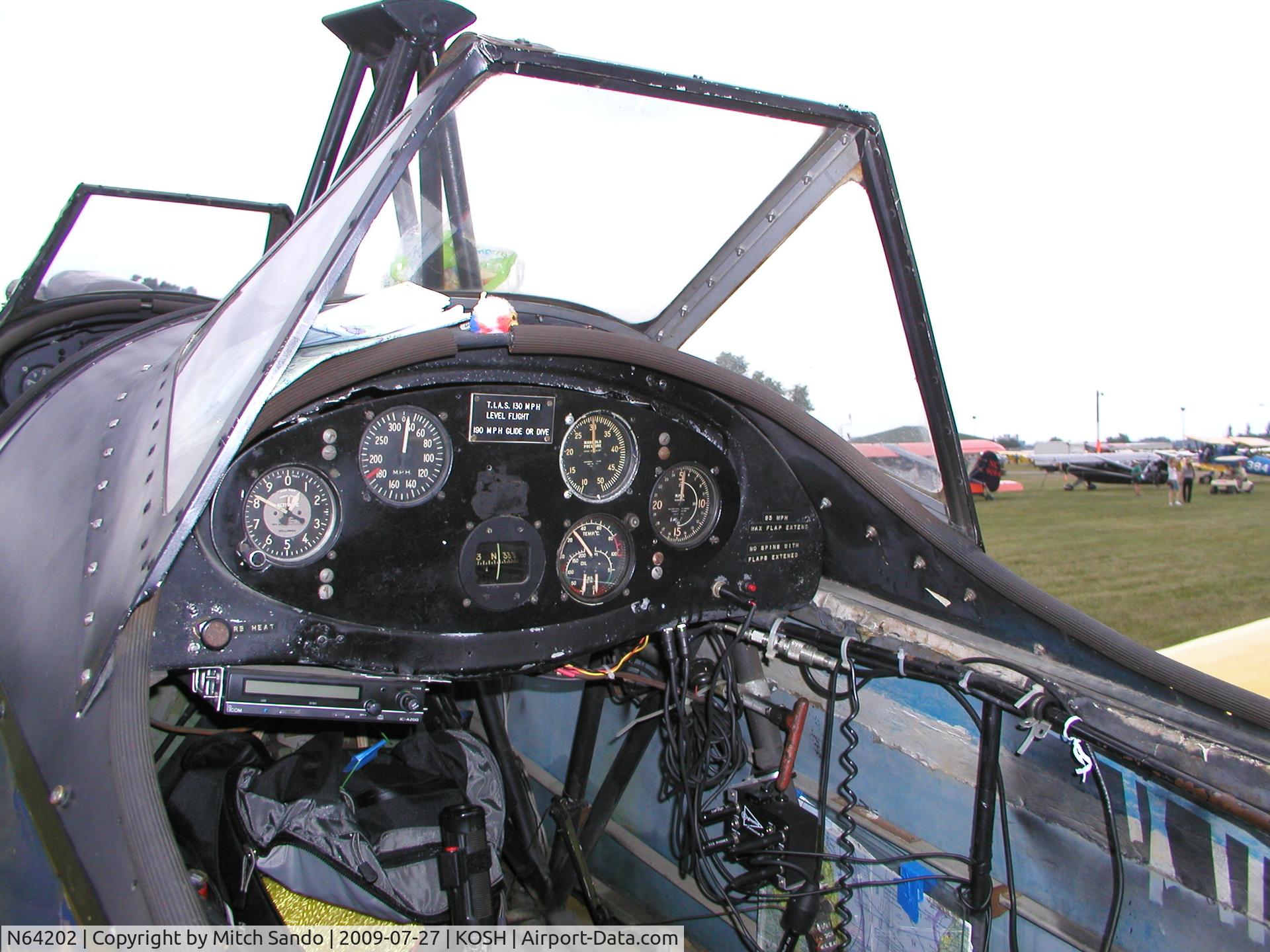 N64202, 1943 Fairchild (Howard) PT-23A Cornell (M-62C) C/N HO-318, EAA AirVenture 2009.