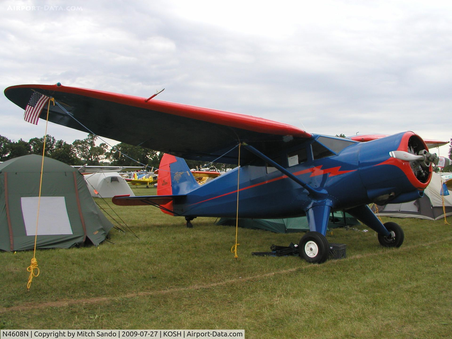 N4608N, 1943 Stinson V77 Reliant C/N 77-197, EAA AirVenture 2009.