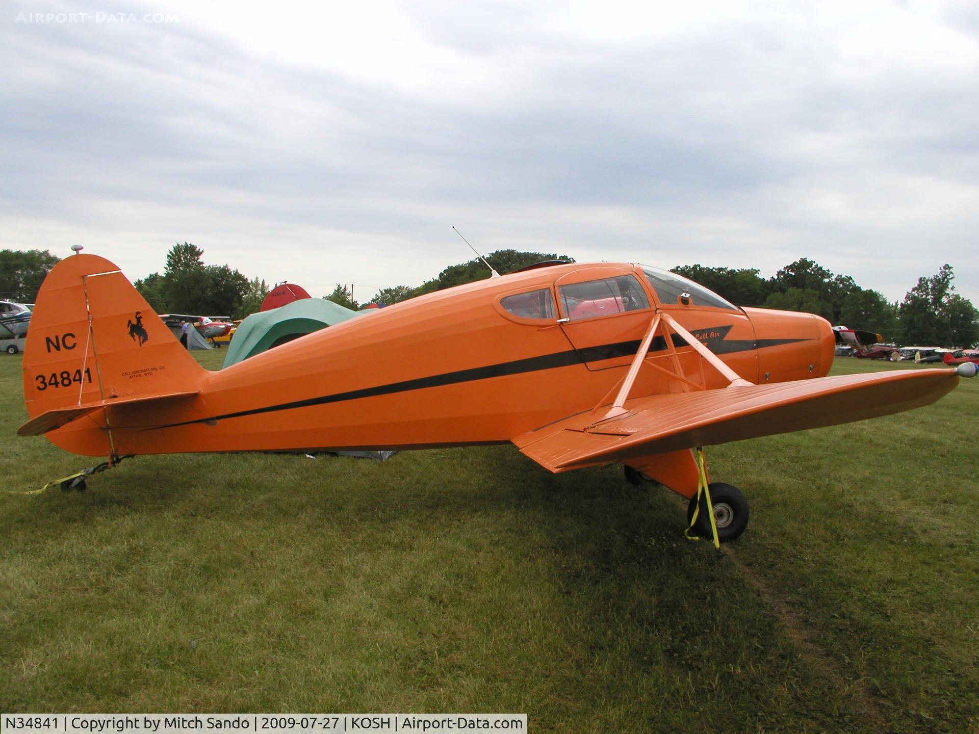 N34841, 1945 Callair A C/N 5, EAA AirVenture 2009.