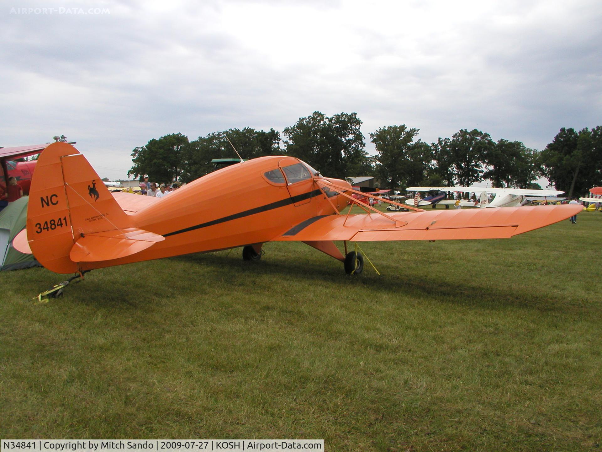 N34841, 1945 Callair A C/N 5, EAA AirVenture 2009.