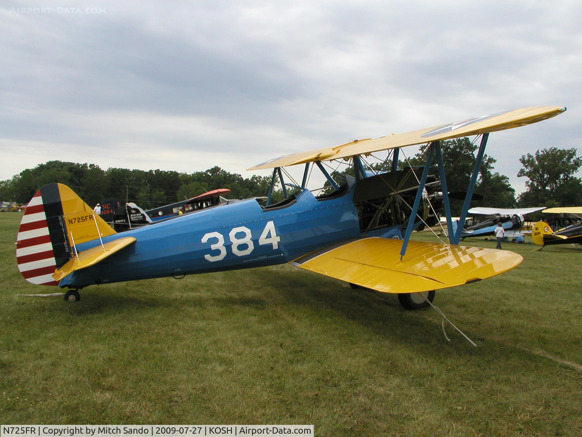 N725FR, 1940 Boeing A75 C/N 75-384, EAA AirVenture 2009.