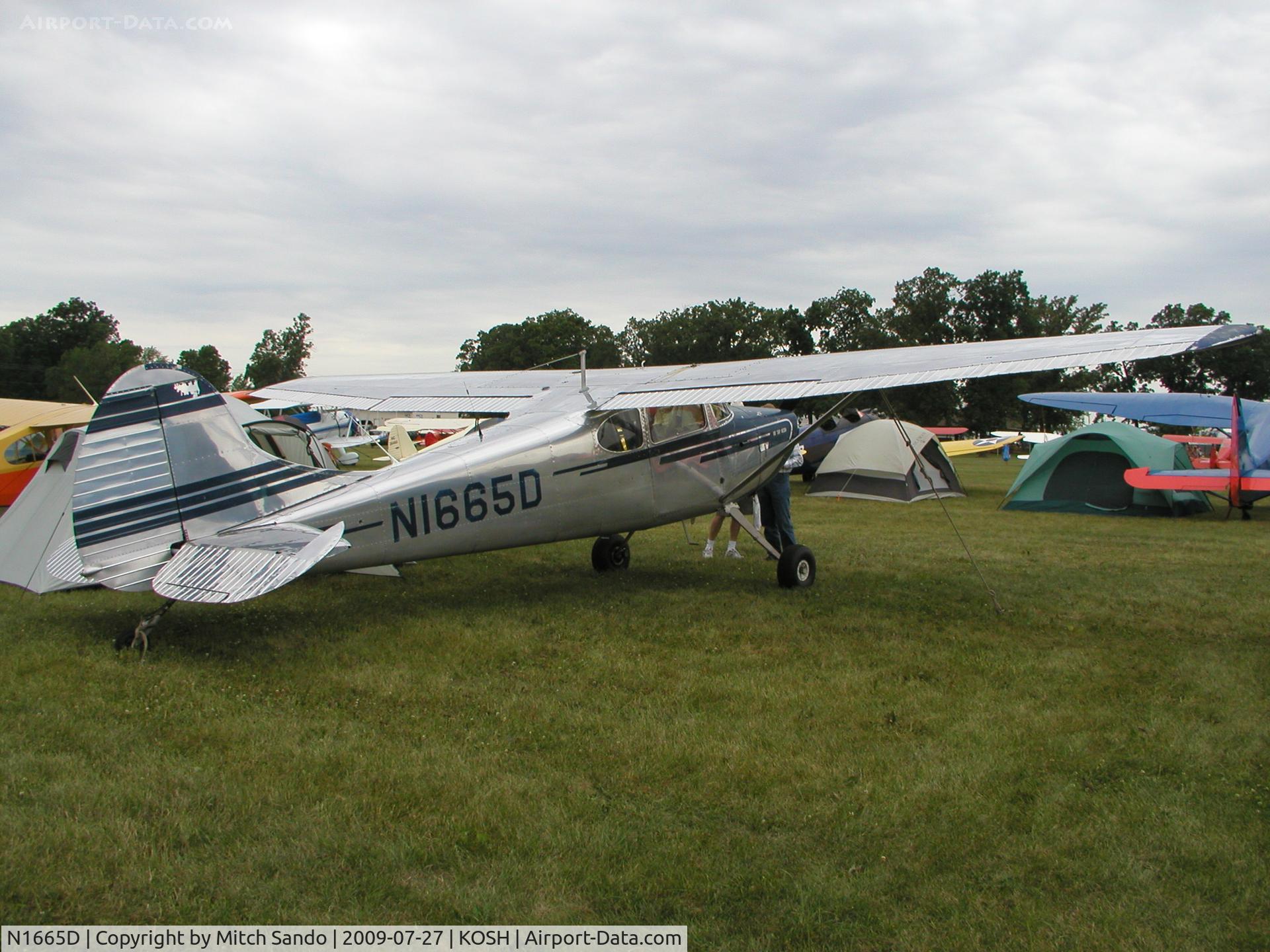 N1665D, 1952 Cessna 170B C/N 20307, EAA AirVenture 2009.