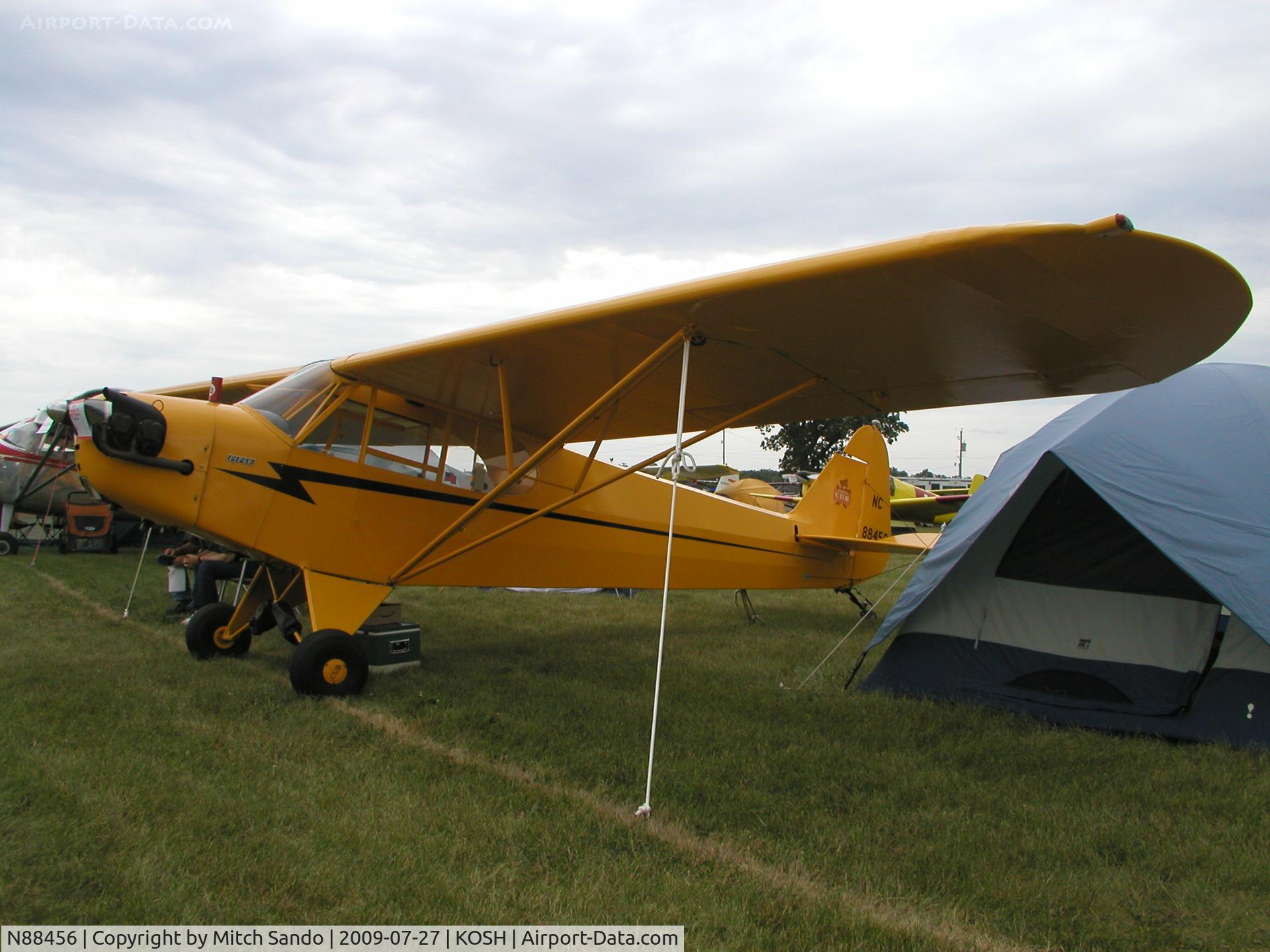 N88456, 1946 Piper J3C-65 Cub Cub C/N 16079, EAA AirVenture 2009.