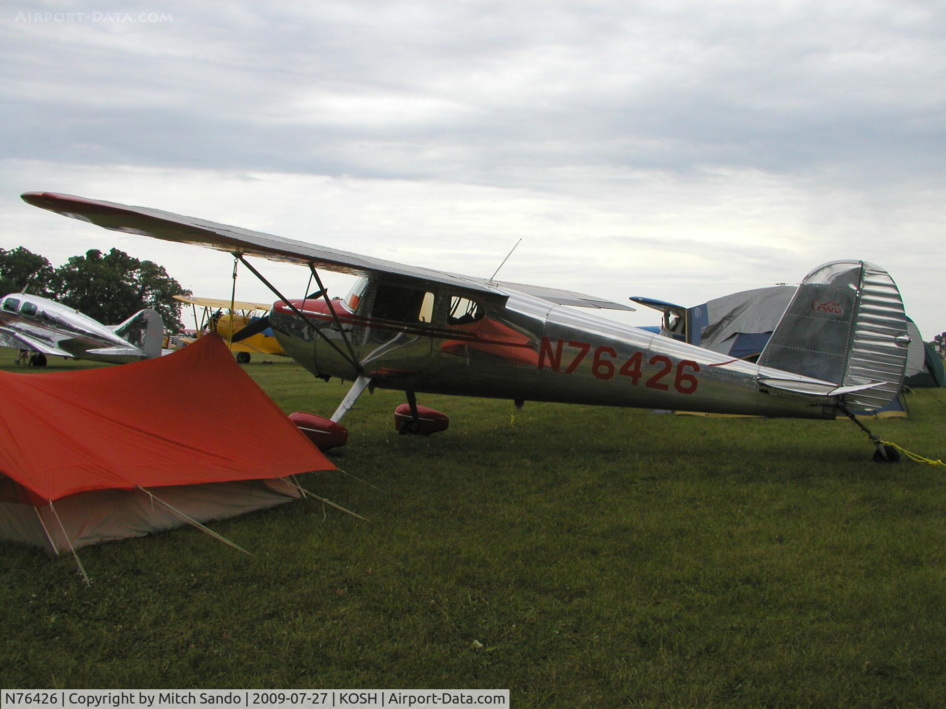 N76426, 1946 Cessna 140 C/N 10852, EAA AirVenture 2009.