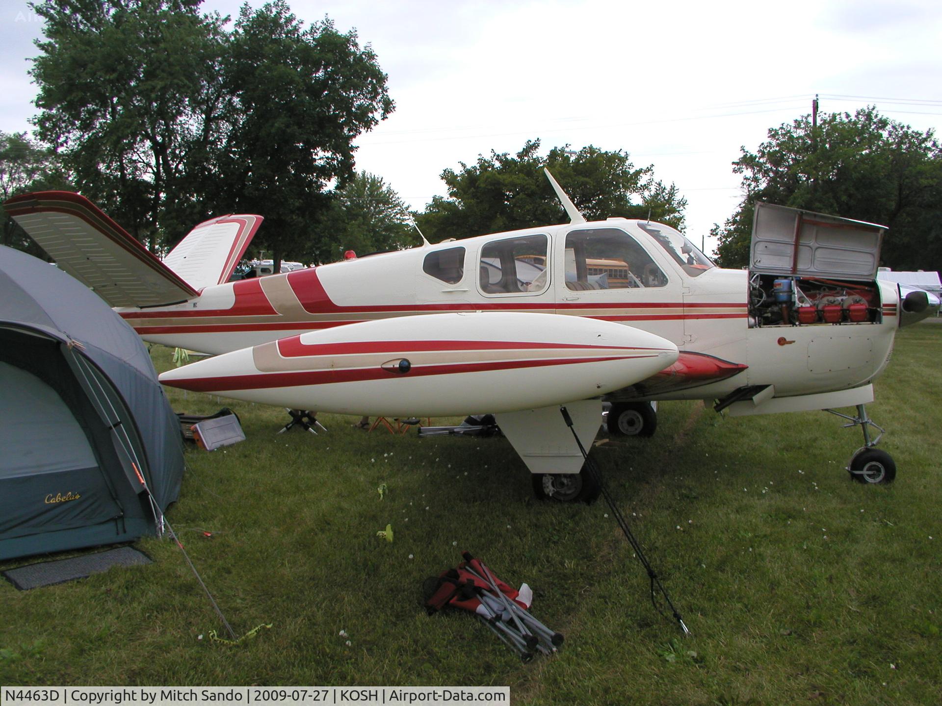 N4463D, 1956 Beech G35 Bonanza C/N D-4645, EAA AirVenture 2009.