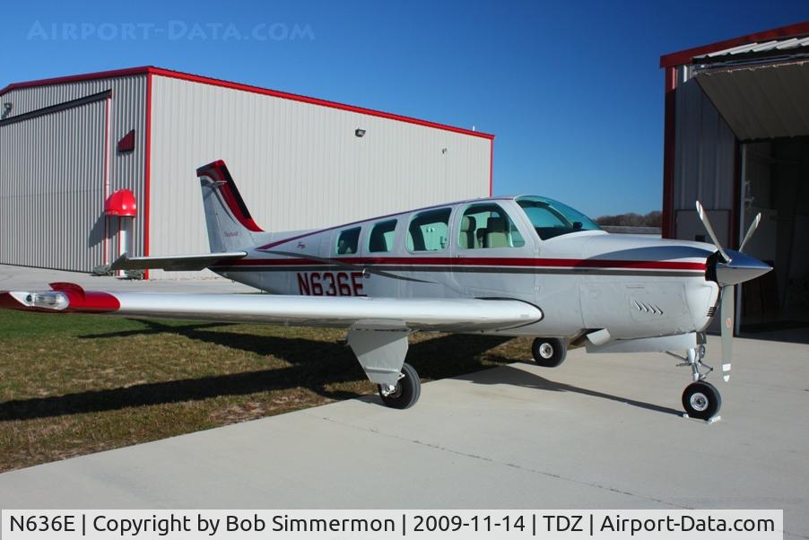 N636E, 1978 Beech A36 Bonanza 36 C/N E-1262, At the EAA breakfast fly-in - Toledo, Ohio.