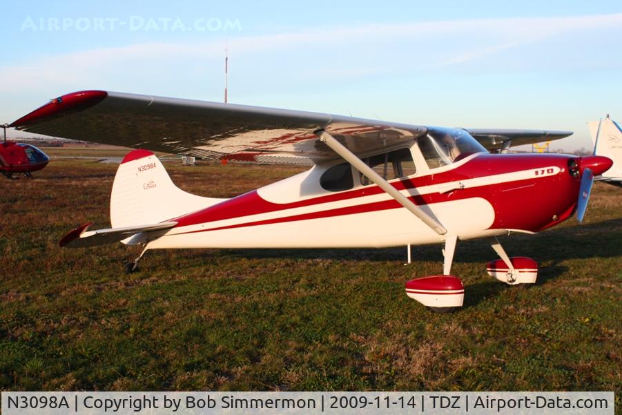 N3098A, 1953 Cessna 170B C/N 25742, At the EAA breakfast fly-in - Toledo, Ohio.