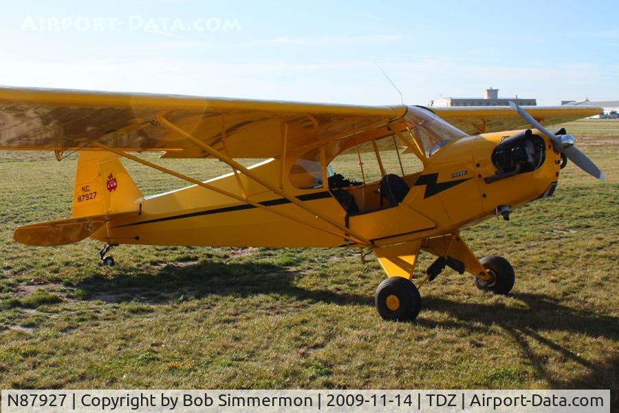 N87927, 1946 Piper J3C-65 Cub Cub C/N 15545, At the EAA breakfast fly-in - Toledo, Ohio.