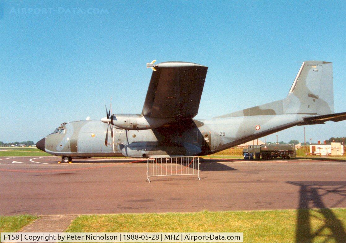 F158, Transall C-160F C/N F158, C-16OF Transall of ET-61 attended the 1988 Mildenhall Air Fete.