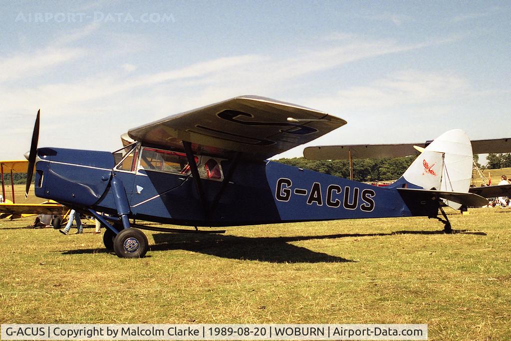 G-ACUS, 1934 De Havilland DH.85 Leopard Moth C/N 7082, De Havilland DH-85 Leopard Moth at the Famous Grouse DH Moth Rally 1989 held in the grounds of Woburn Abbey,