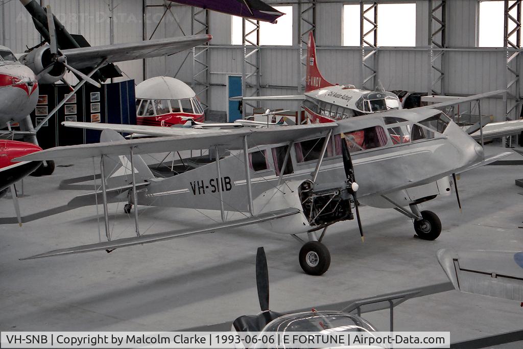 VH-SNB, 1942 De Havilland Australia DH-84A Dragon 3 C/N DHA2002, De Havilland Australia DH-84A Dragon 3 at the Museum of Flight, East Fortune, UK in 1993.