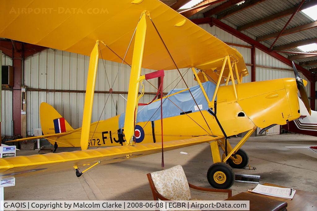 G-AOIS, 1939 De Havilland DH-82A Tiger Moth II C/N 83034, De Havilland DH-82A Tiger Moth II. At Breighton's Auster Fly-In & 'At Home Day'