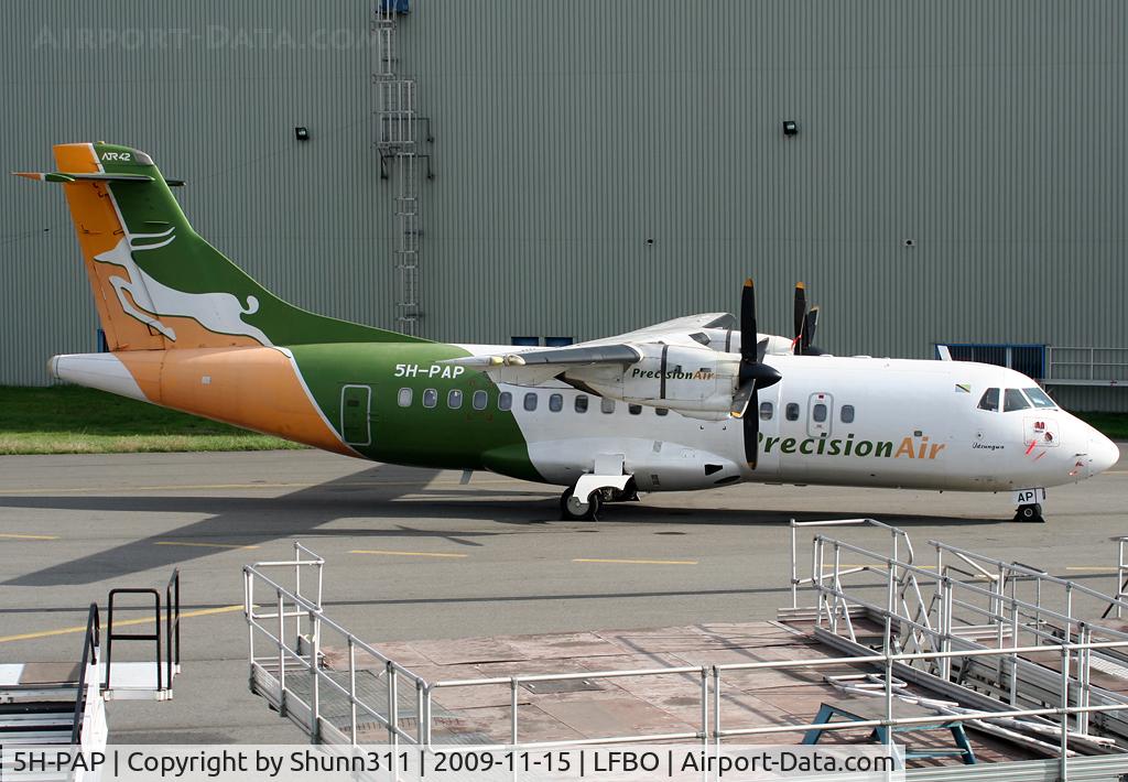5H-PAP, 1993 ATR 42-320 C/N 363, Return to lessor and stored at Latecoere Aeroservices facility