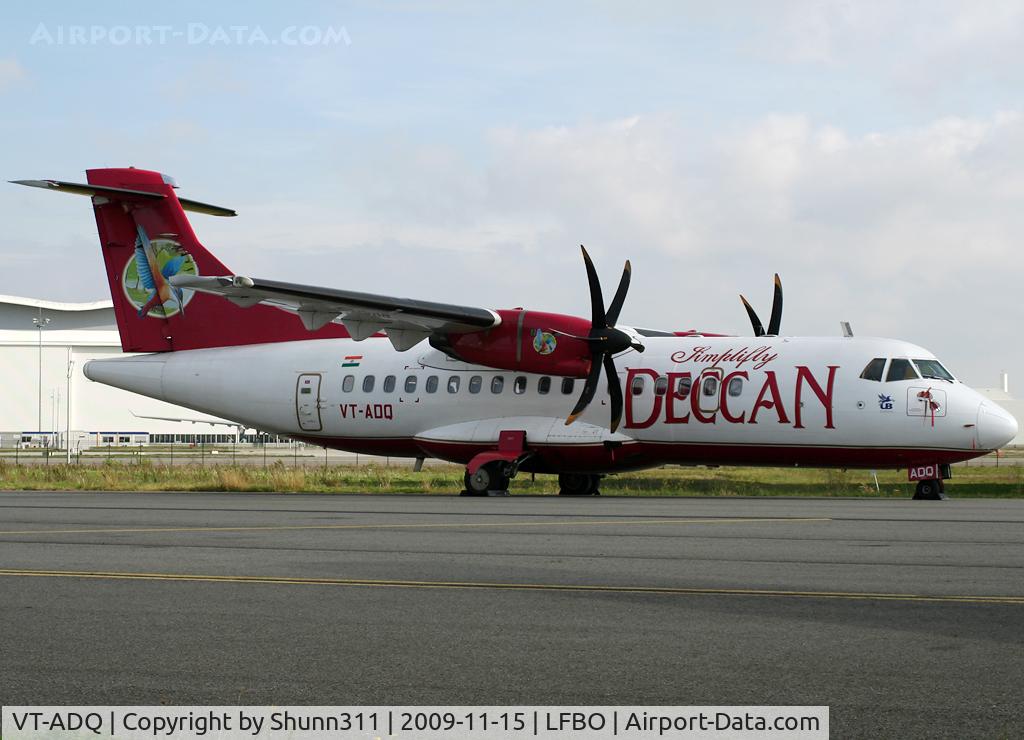 VT-ADQ, 1996 ATR 42-500 C/N 528, Return to lessor and stored at Latecoere Aeroservices facility