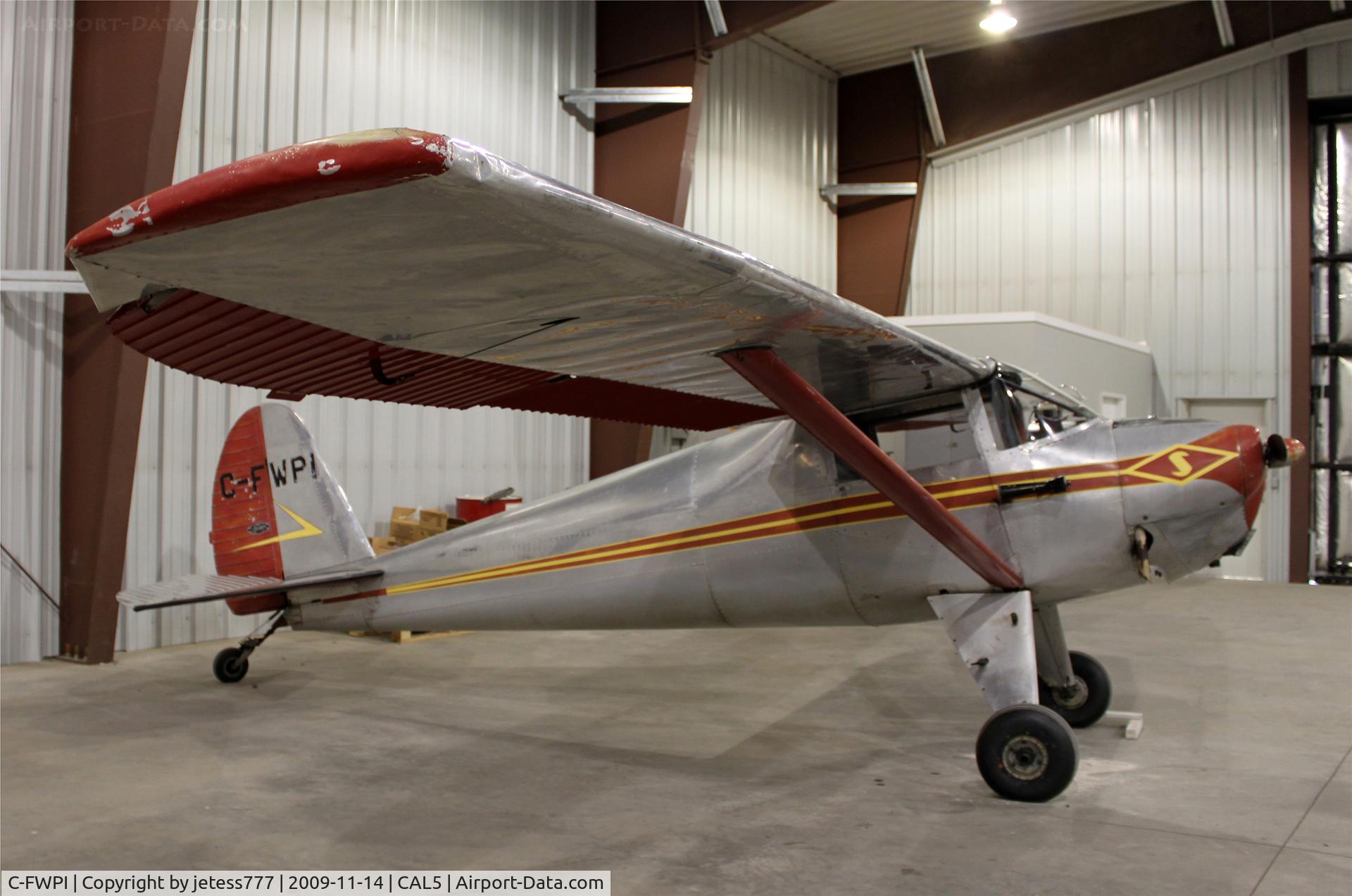 C-FWPI, 1946 Luscombe 8A C/N 3871, Taken in the hangar at Alexis Creek, BC, Canada