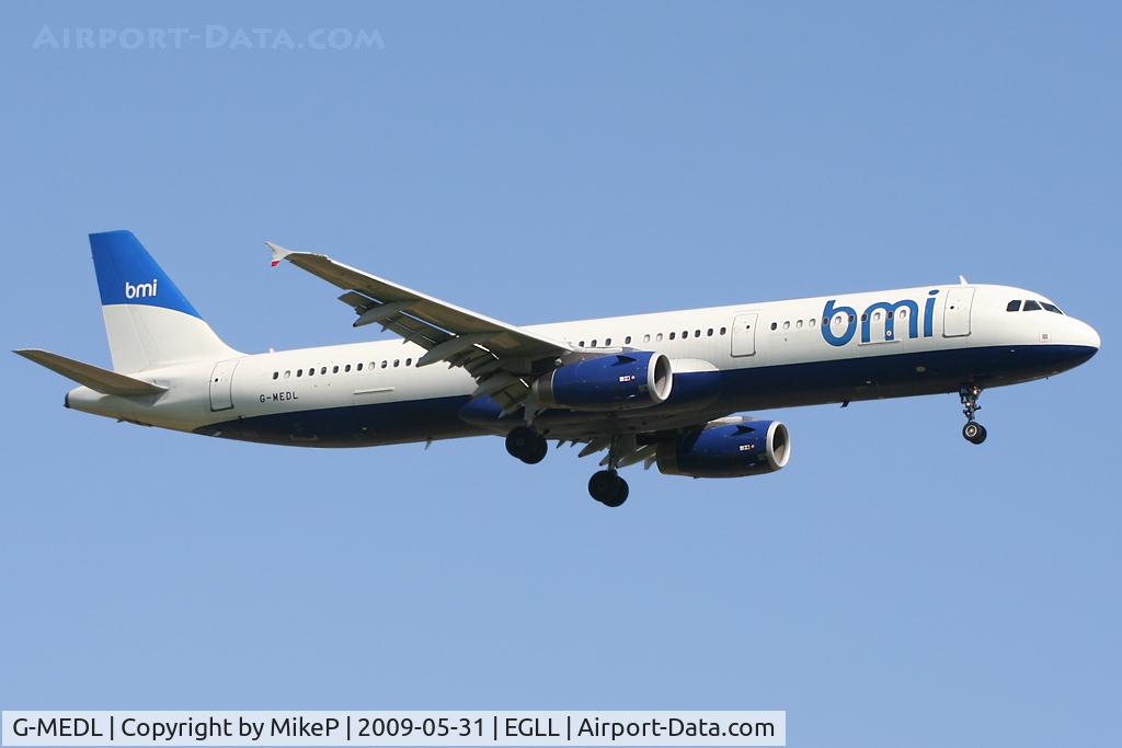 G-MEDL, 2006 Airbus A321-231 C/N 2653, BD Hybrid in ex BA colours.