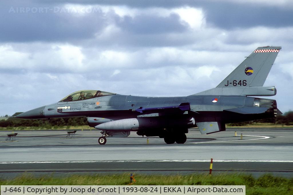 J-646, Fokker F-16AM Fighting Falcon C/N 6D-78, Participant of the Tactical Fighter Weaponry 1993.
