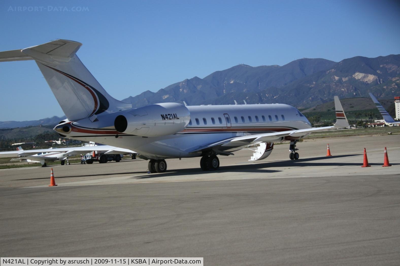 N421AL, 2000 Bombardier Global Express (BD-700-1A10) C/N 9051, Global Express at Atlanic in Santa Barbara, CA