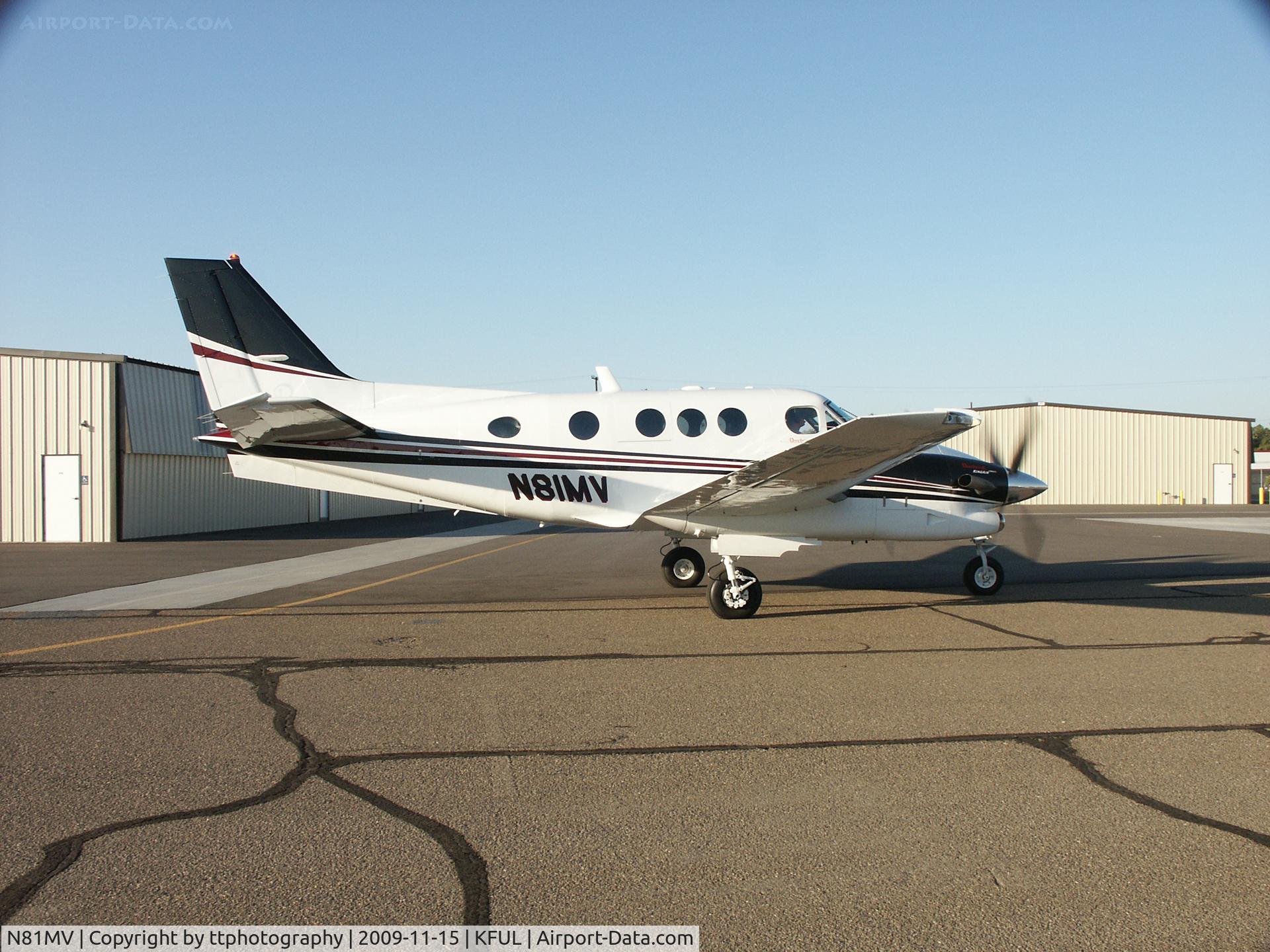 N81MV, 2008 Hawker Beechcraft Corp C90GTI King Air C/N LJ-1899, 2008 Hawker Beechcraft Corp C90GTI
