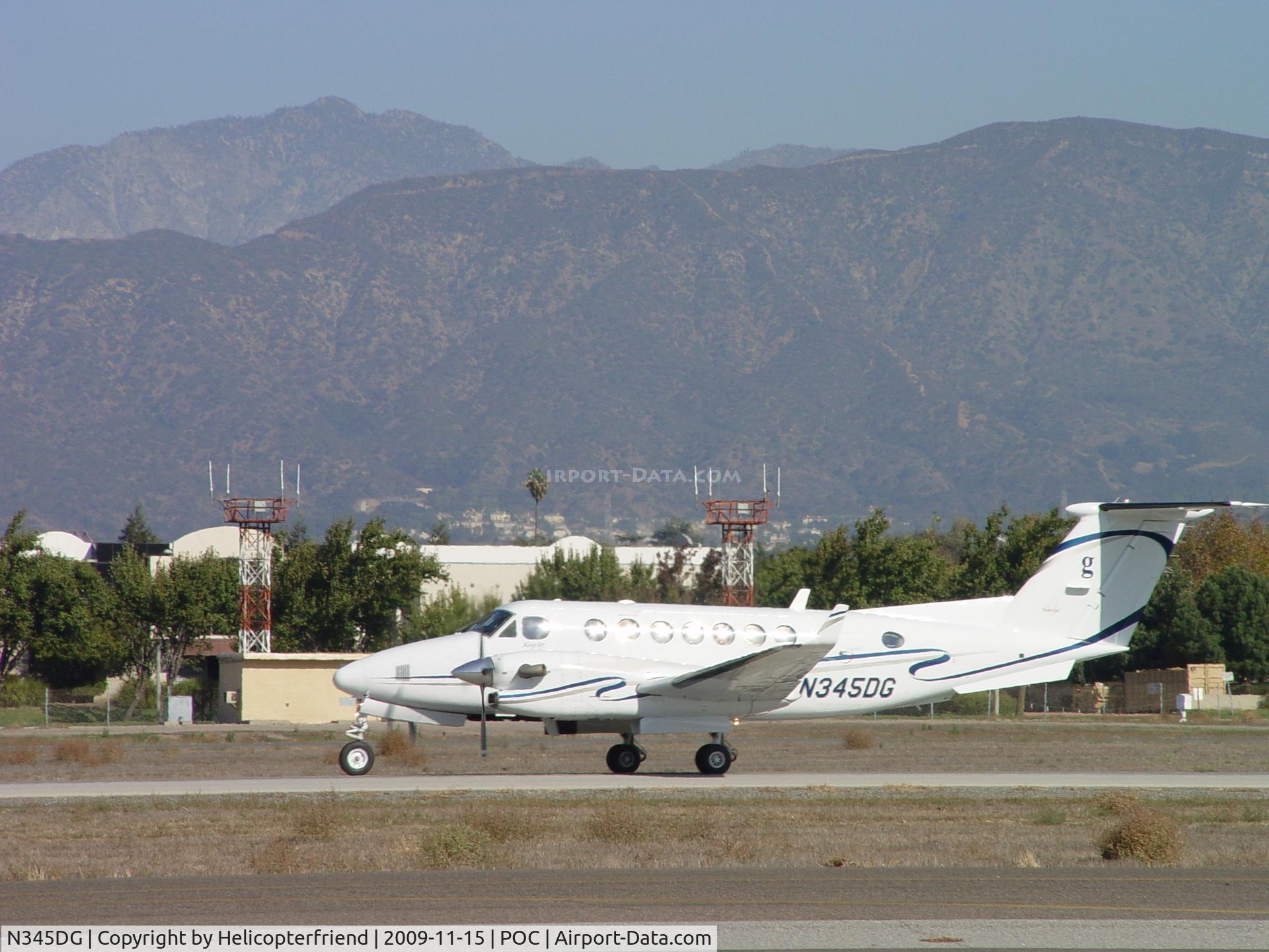 N345DG, 2005 Raytheon Aircraft Company B300 C/N FL-427, Landed and rolling out