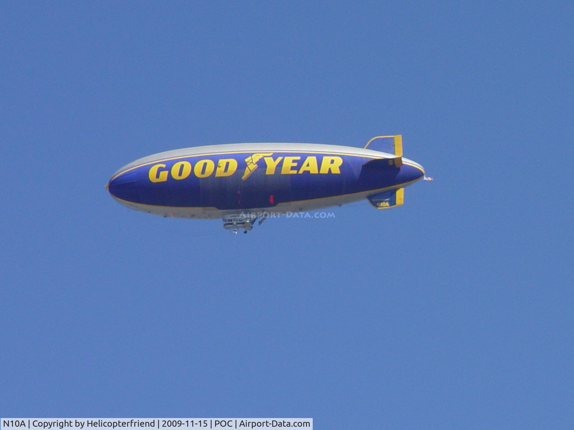 N10A, 1979 Goodyear GZ-20A C/N 4117, Passing over Brackett working the dragraces