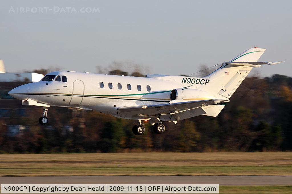 N900CP, 1979 British Aerospace HS.125 Series 700A C/N 257066, Allied Services, Inc. 1979 Hawker-Siddeley (British Aerospace) HS 125-700A N900CP from Akron-Canton Regional Airport (KCAK) landing RWY 5 late in the day.