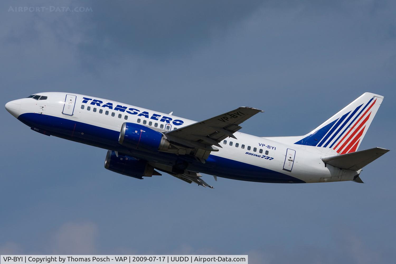 VP-BYI, 1998 Boeing 737-524 C/N 28921, Transaero Airlines