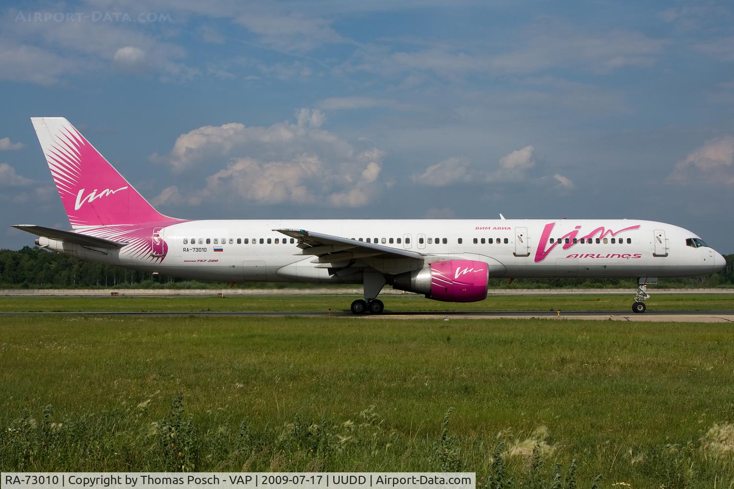 RA-73010, 1992 Boeing 757-230 C/N 25438, VIM Airlines