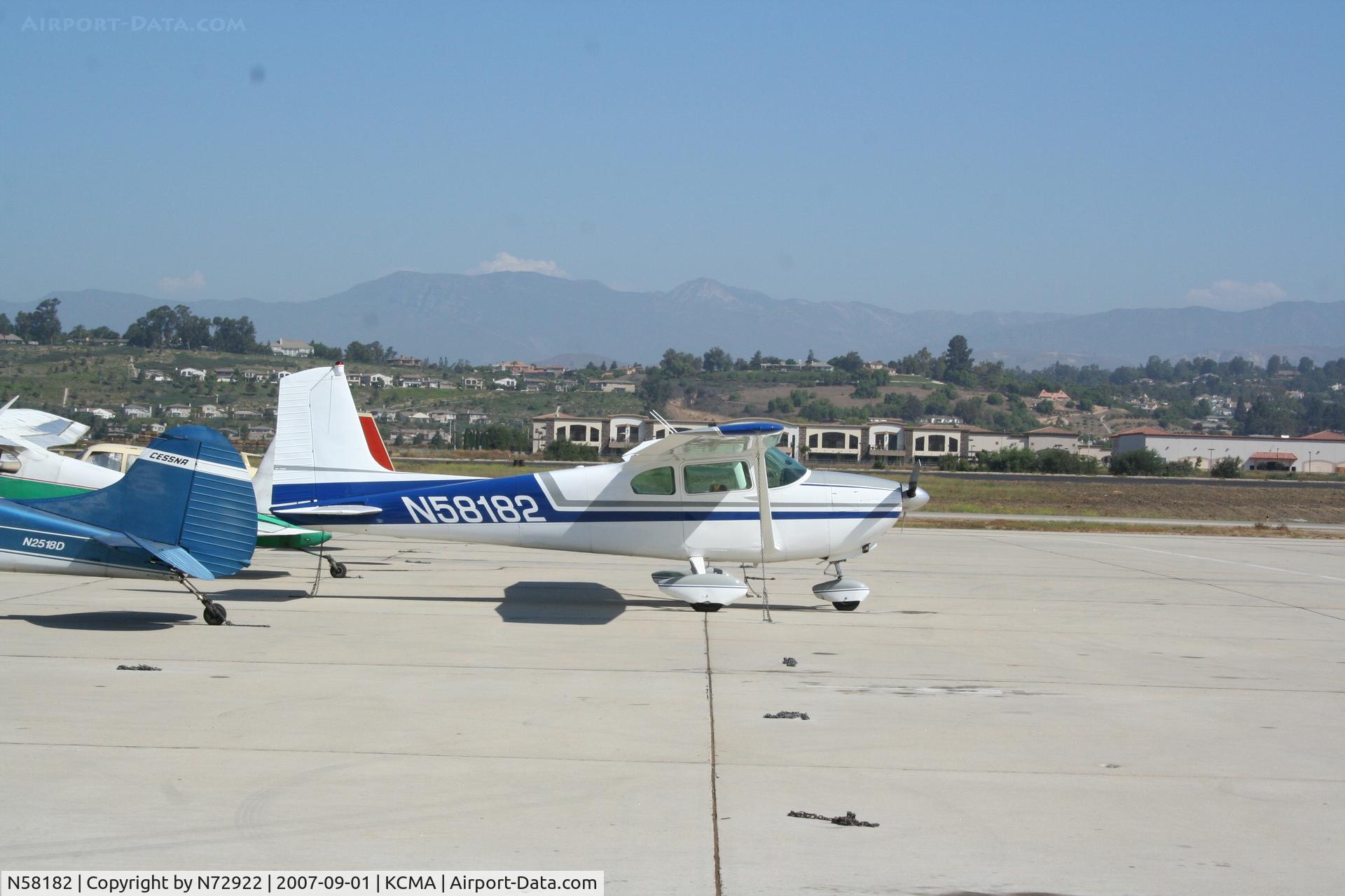 N58182, 1958 Cessna 182A Skylane C/N 51222, Sat. morning at CMA