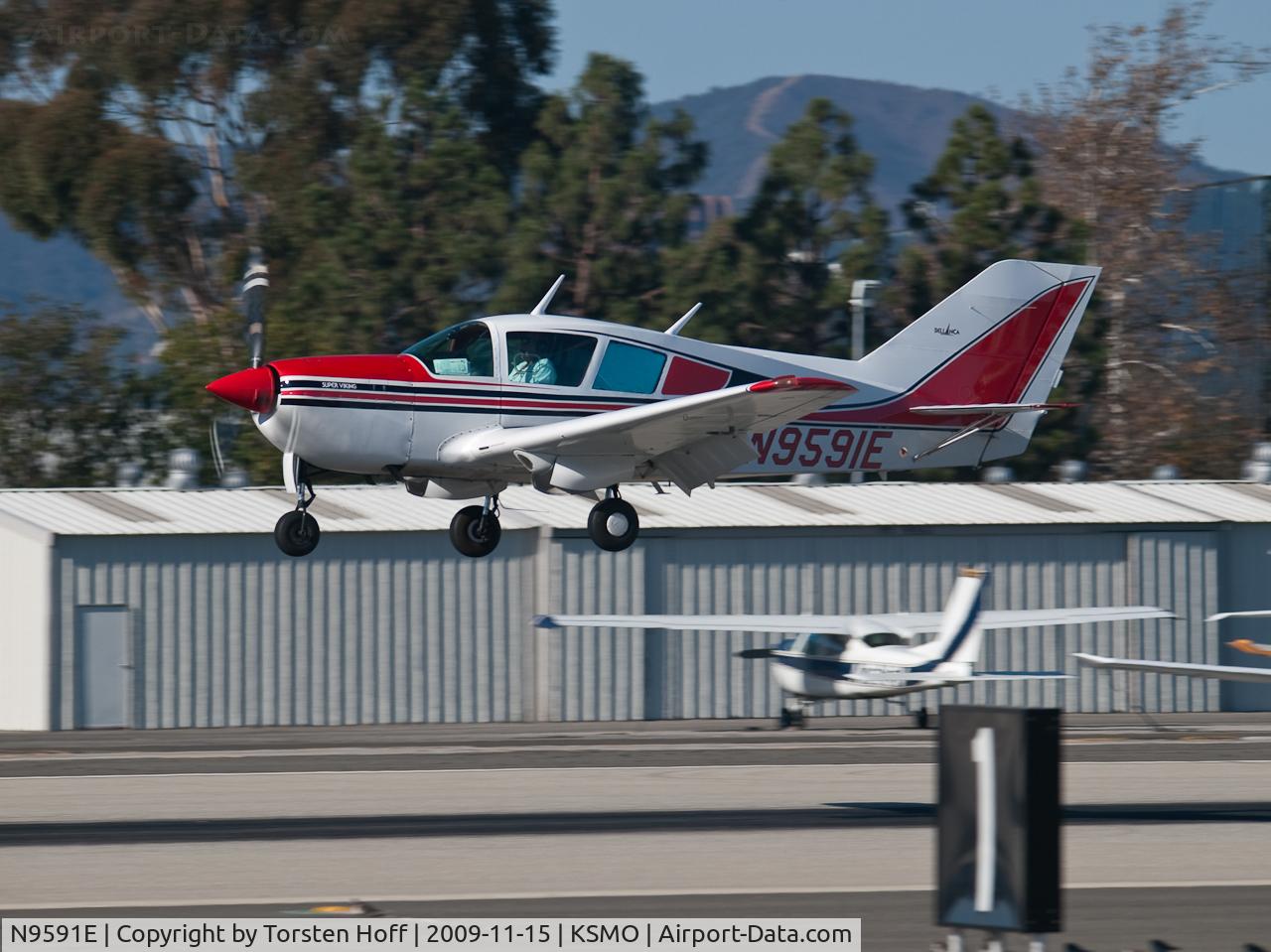 N9591E, 1976 Bellanca 17-30A Viking C/N 76-30843, N9591E arriving on RWY 21