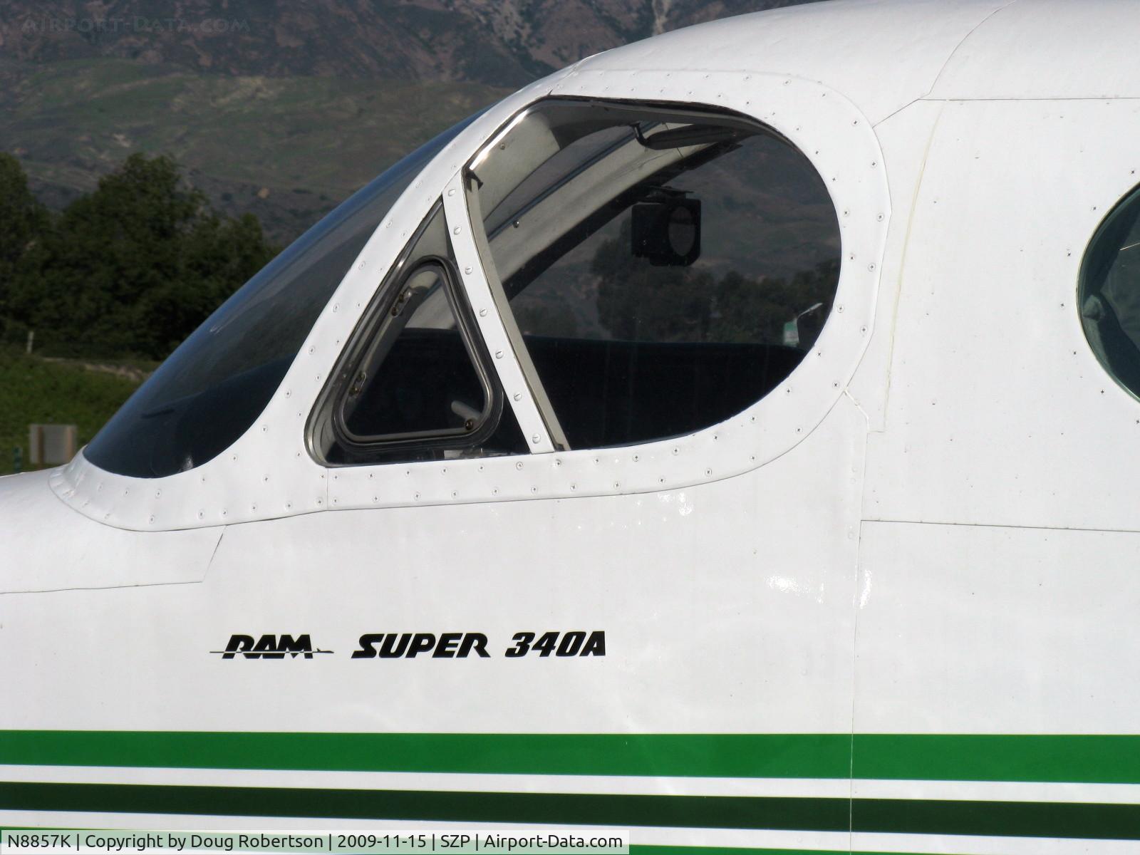 N8857K, 1979 Cessna 340A C/N 340A0642, 1979 Cessna RAM SUPER 340A, two Continental TSIO-520-NBs 310 Hp each, logo