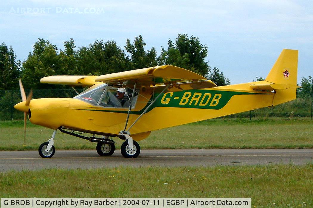 G-BRDB, 2003 Zenair STOL CH-701 C/N PFA 187-11412, Zenair CH.701 STOL [PFA 187-11412] Kemble~G 11/07/2004. Seen departing.