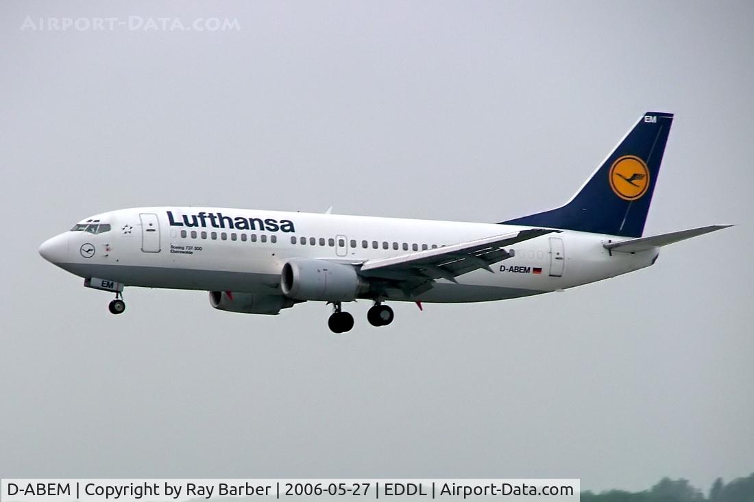 D-ABEM, 1991 Boeing 737-330 C/N 25416, Boeing 737-330 [25416] (Lufthansa) Dusseldorf~D 27/05/2006. Seen landing.