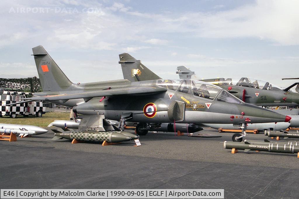 E46, Dassault-Dornier Alpha Jet E C/N E46, Dassault-Dornier Alpha Jet E.  At Farnborough International 1990