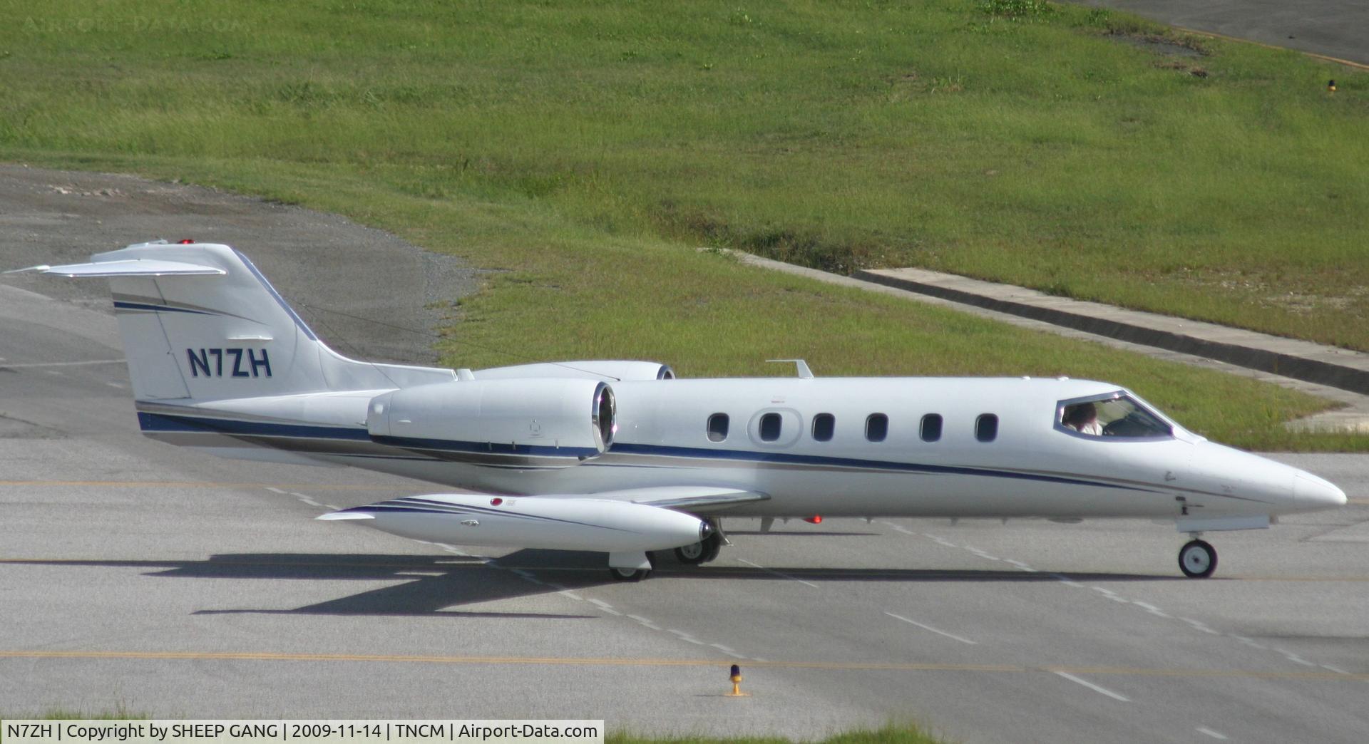 N7ZH, 1980 Gates Learjet 35A C/N 348, our local medical flight doing the thing. off on a south american flight