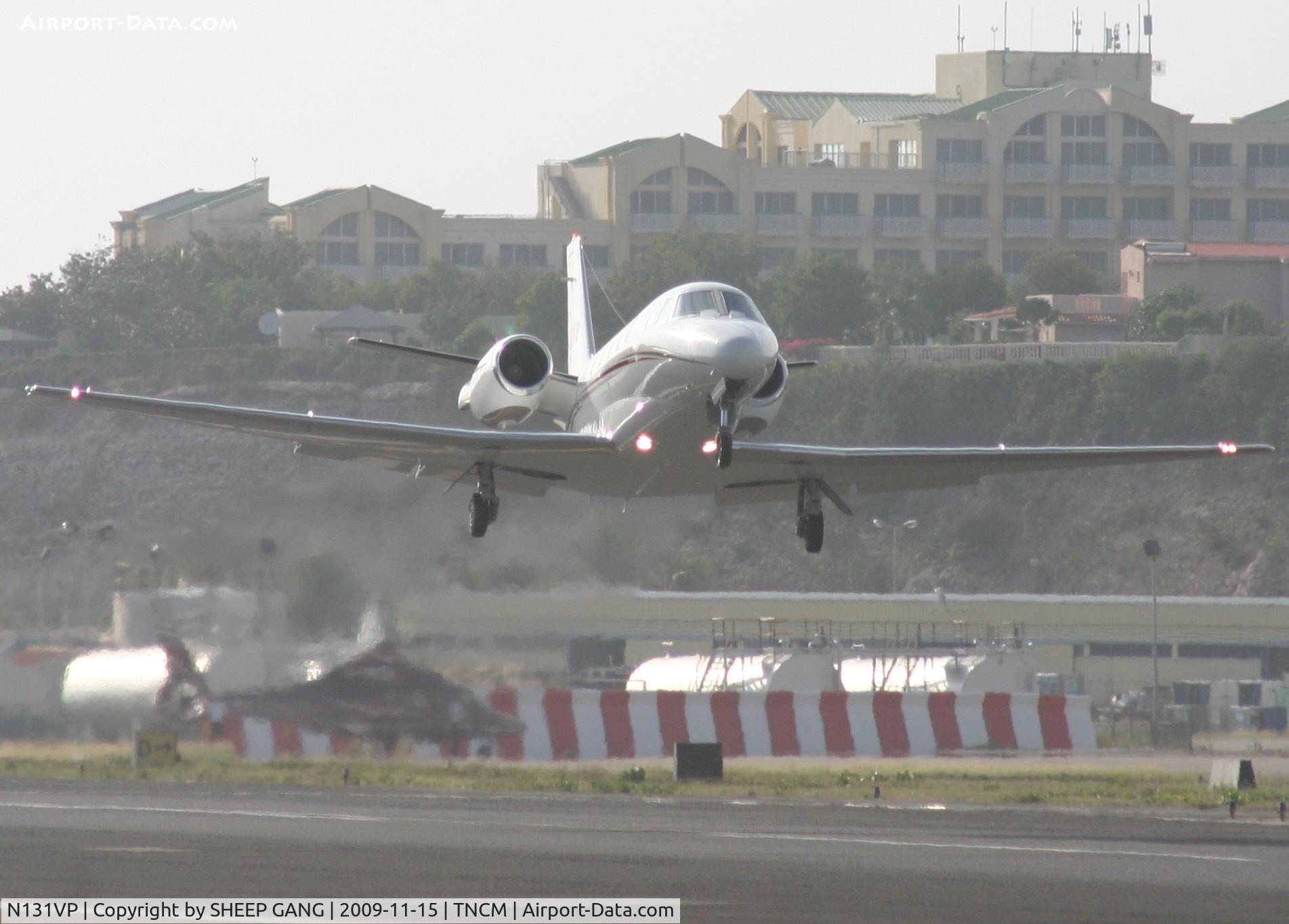 N131VP, 2000 Cessna 560XL C/N 560-5131, Take off on a hazy day at tncm