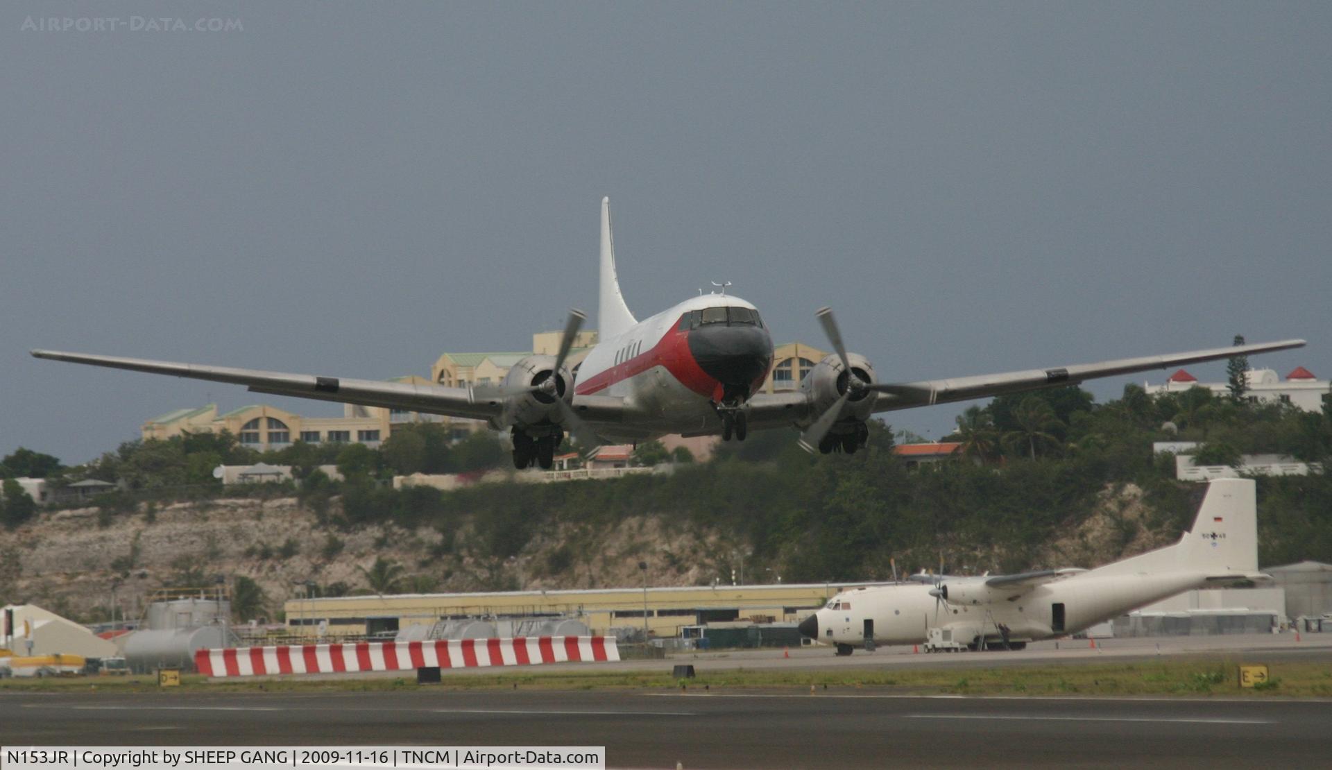 N153JR, 1953 Convair 440-38 Metropolitan C/N 117, rotating out of sxm