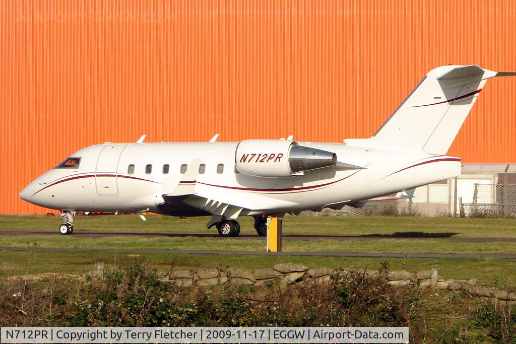 N712PR, 1996 Canadair Challenger 604 (CL-600-2B16) C/N 5313, Challenger 604 at Luton