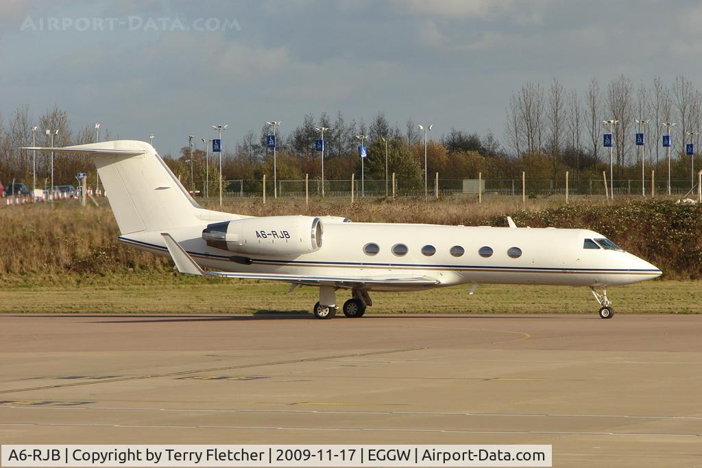A6-RJB, 2003 Gulfstream Aerospace G-IV Gulfstream G300 C/N 1505, Royal Jet G300 at Luton