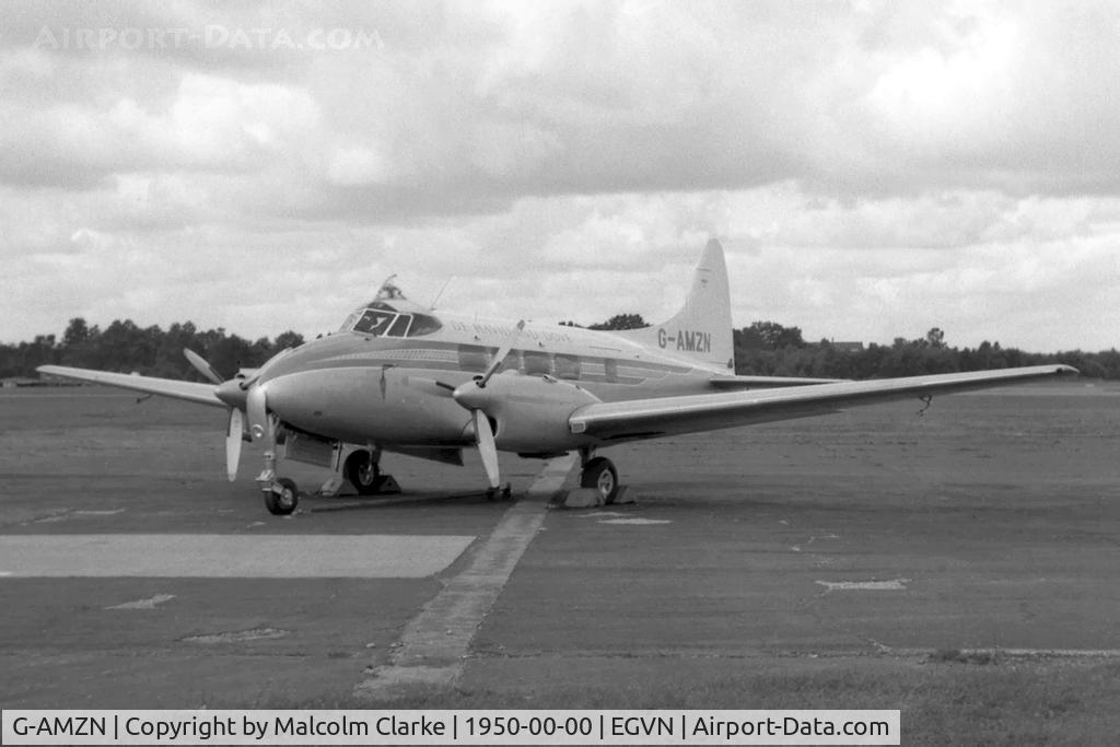 G-AMZN, 1953 De Havilland DH-104 Dove 6 C/N 04437, De Havilland DH-104 Dove 6. At an Open Day at RAF Brize Norton UK in the 1950's.
