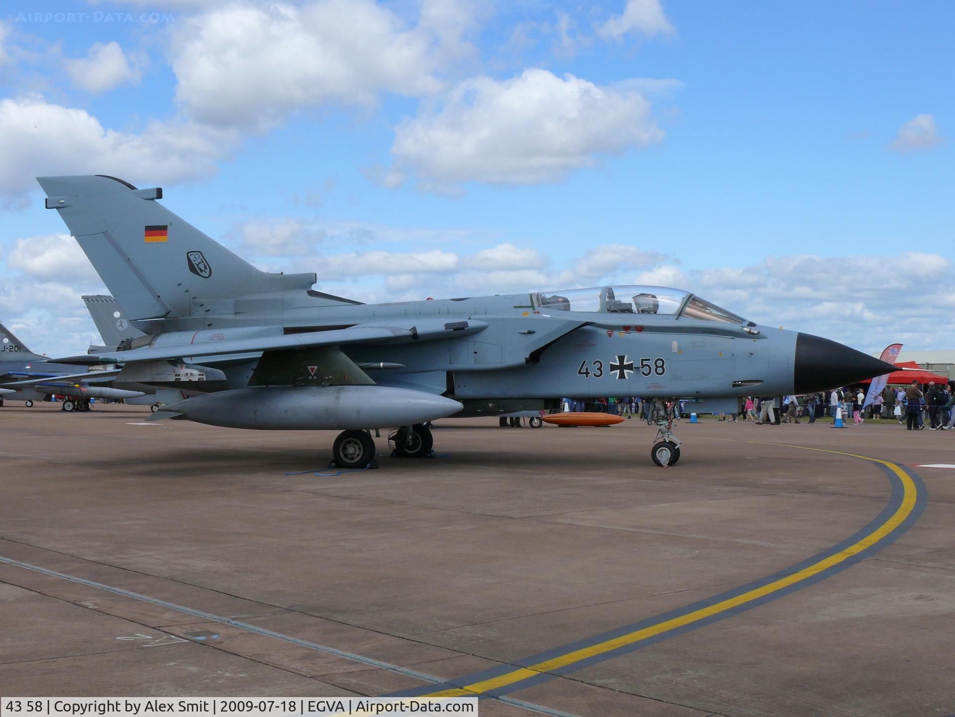 43 58, Panavia Tornado IDS C/N 155/GS031/4058, Panavia Pa200 Tornado IDS 43+58 German Air Force