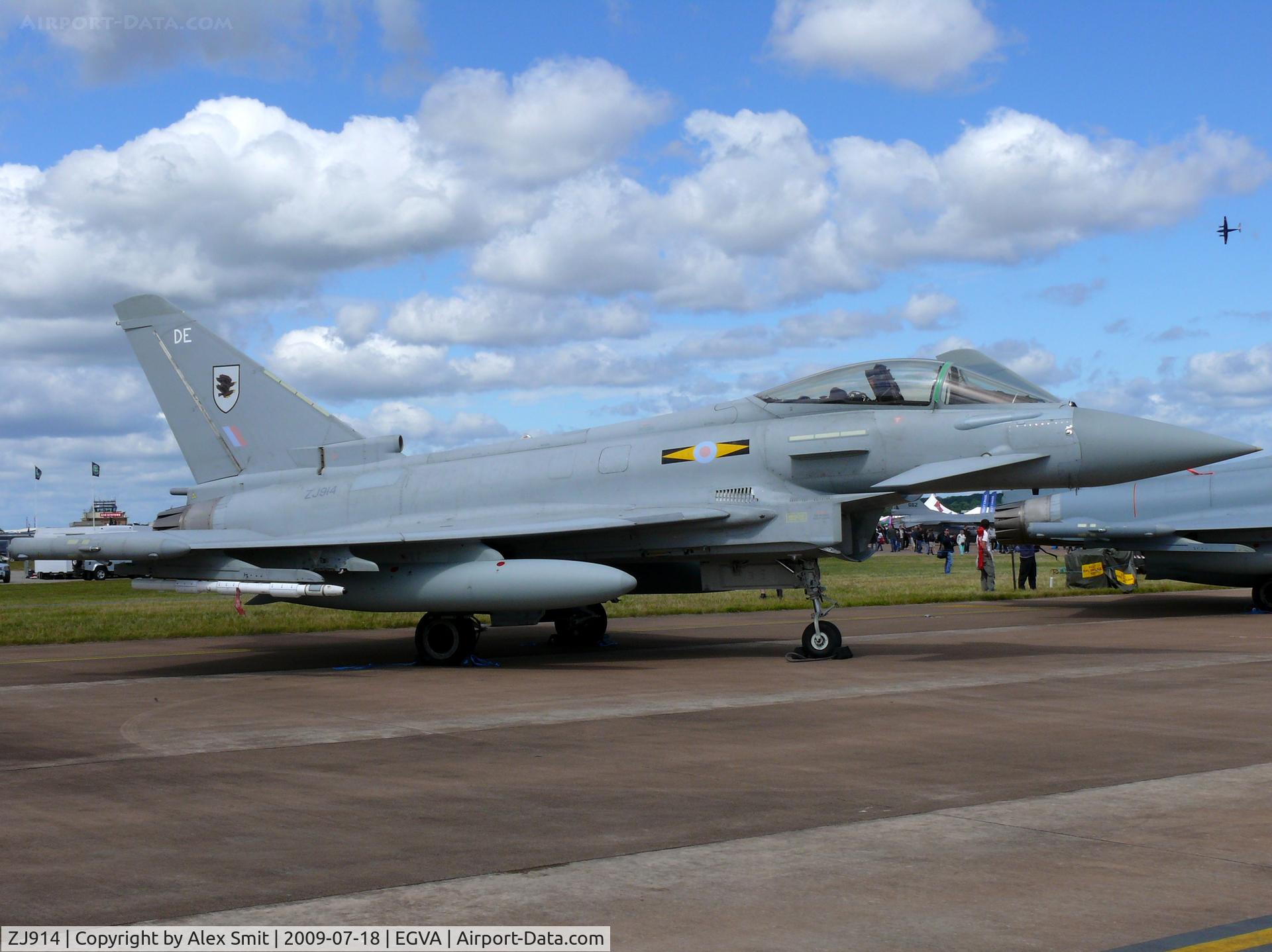ZJ914, 2005 Eurofighter EF-2000 Typhoon FGR4 C/N 0051/BS005, Eurofighter EF2000 Typhoon FGR4 ZJ914/DE Royal Air Force