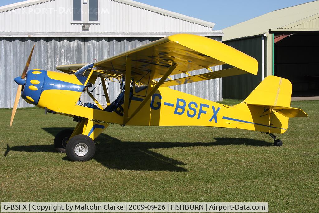 G-BSFX, 1990 Denney Kitfox Mk2 C/N PFA 172-11723, Denney Kitfox II at Fishburn Airfield, UK in 2009.